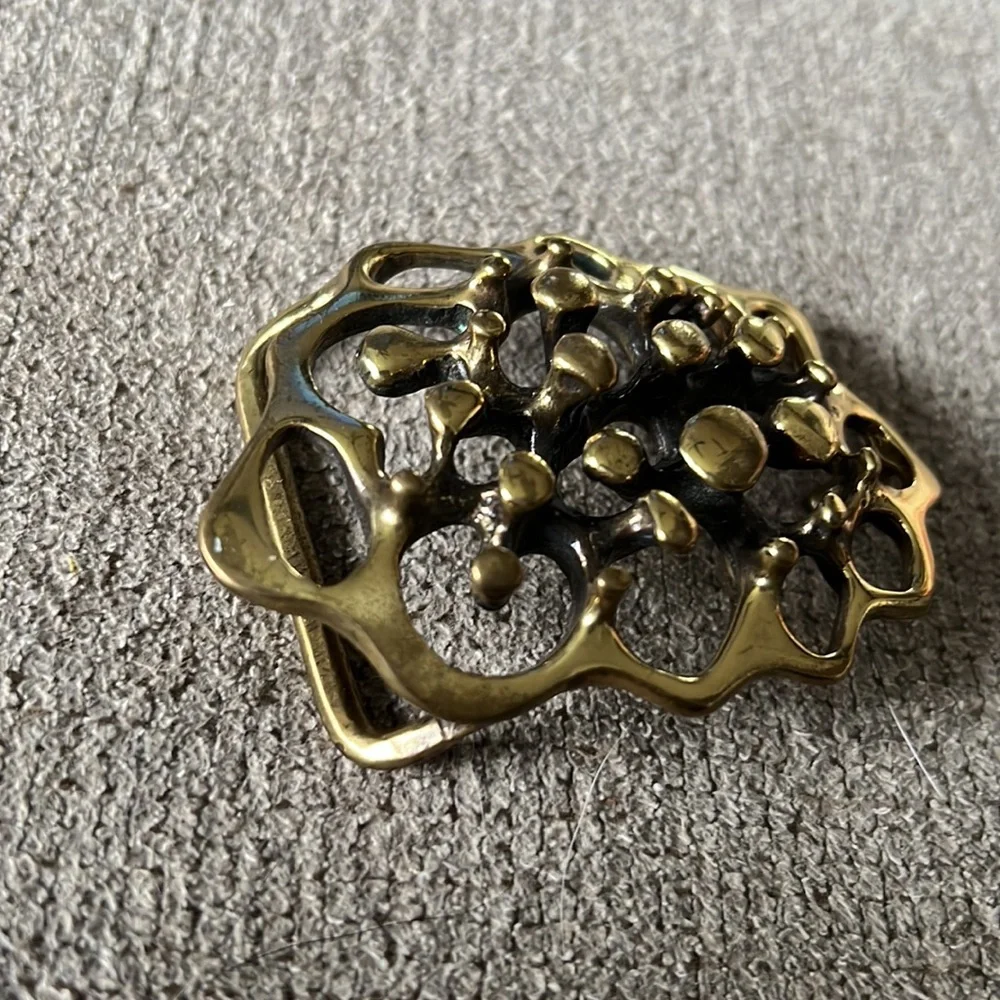 Vintage modernist Jack Boyd spore belt buckle San Diego